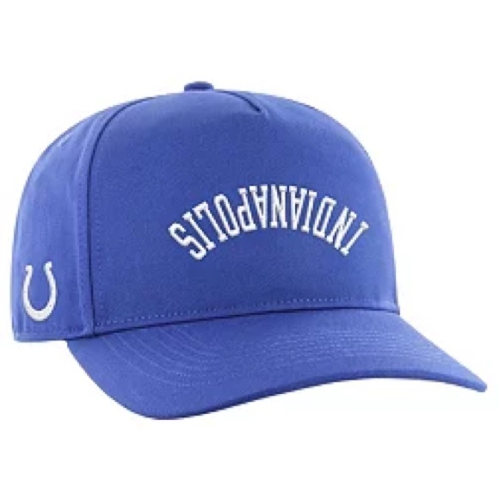 NWT ‘47 Adult Indianapolis Colts Upside Down Adjustable Hat in Blue